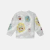 SpongeBob-tröja med grafiskt tryck och tie-dye-mönster SpongeBob-tröja med grafiskt tryck och tie-dye-mönster