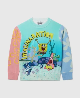 SpongeBob-tröja med rund hals och grafiskt tryck