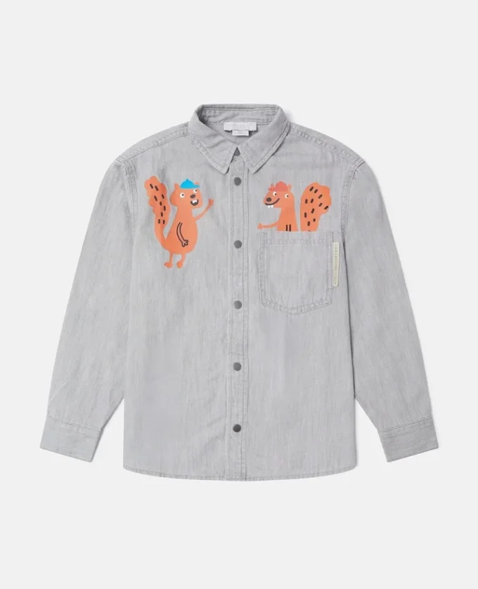 Squirrel Graphic Classic Shirt