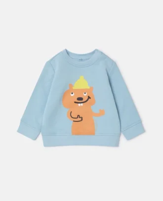 Squirrel Graphic Crewneck Sweatshirt