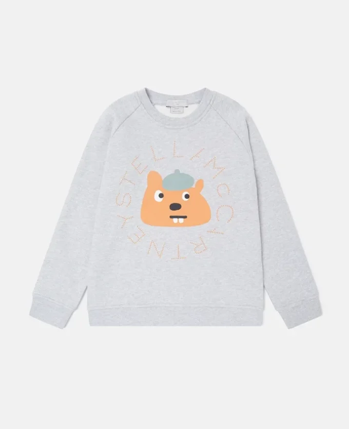 Squirrel Graphic Crewneck Sweatshirt