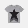 Star Graphic Fringed T-shirt