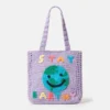 Stay Earthy grafisk stickad totebag Stay Earthy grafisk stickad totebag