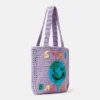 Stay Earthy grafisk stickad totebag Stay Earthy grafisk stickad totebag