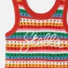 Stella broderad virkad ärmlös klänning