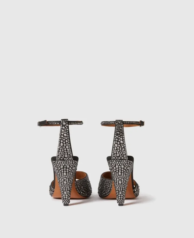 Stella Spur Crystal Hotfix-pumps med klack