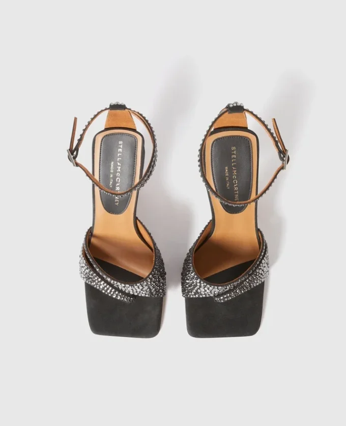 Stella Spur Crystal Hotfix-pumps med klack
