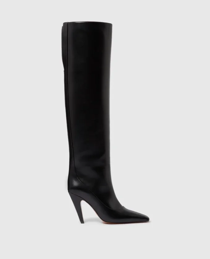 Stella Spur knähöga boots med klack Stella Spur knähöga boots med klack