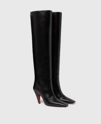 Stella Spur knähöga boots med klack