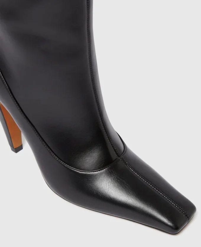 Stella Spur knähöga boots med klack Stella Spur knähöga boots med klack
