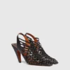 Stella Spur Woven Slingbacks
