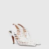 Stella Spur Woven Slingbacks