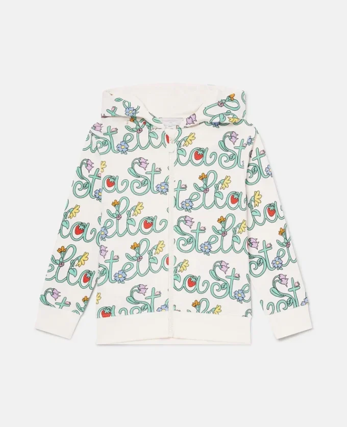 Stella Vine hoodie med hel dragkedja