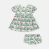 Stella Vine Print Dress och Bloomers Set