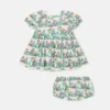 Stella Vine Print Dress och Bloomers Set