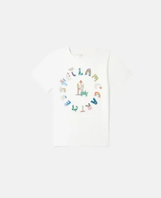 Stella Woodland Lettering Crewneck T-shirt