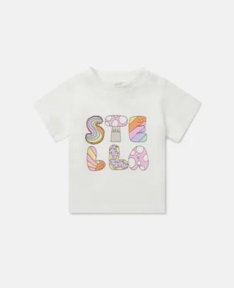 Stella Woodland Lettering Crewneck T-shirt