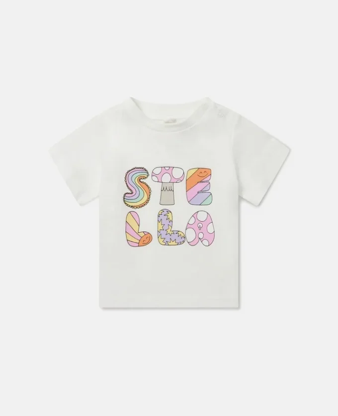 Stella Woodland Lettering Crewneck T-shirt Stella Woodland Lettering Crewneck T-shirt