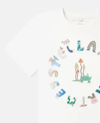 Stella Woodland Lettering Crewneck T-shirt
