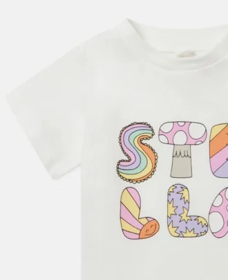 Stella Woodland Lettering Crewneck T-shirt