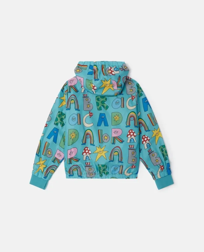 Stella Woodland Lettering regnjacka med huva