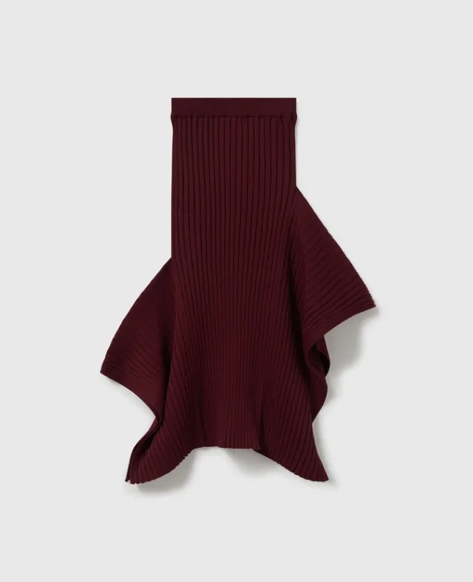 Stickad kick-flare midikjol Stickad kick-flare midikjol