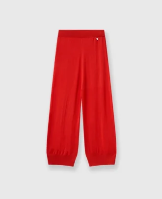 Stickade joggingbyxor med raka ben