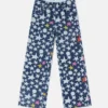 Stjärntryckta jeans med raka ben
