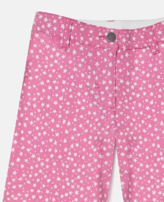 Stjärntryckta jeans med raka ben
