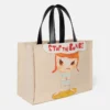 Stop the Bombs-tryckt bomullscanvas-tote bag