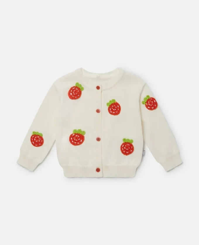 Strawberry Crochet Cardigan