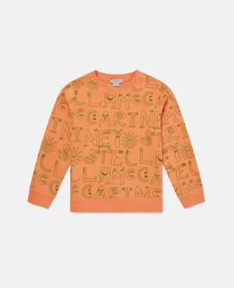 Sweatshirt med bokstavstryck Sweatshirt med bokstavstryck
