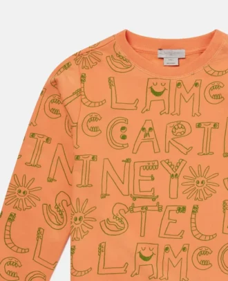 Sweatshirt med bokstavstryck Sweatshirt med bokstavstryck