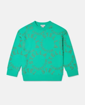 Sweatshirt med cirkulärt logo