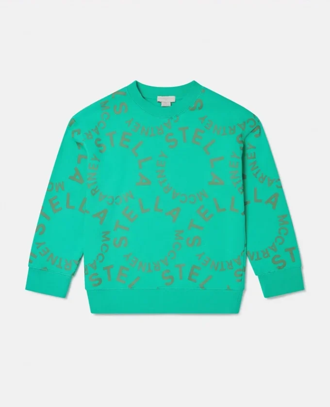 Sweatshirt med cirkulärt logo