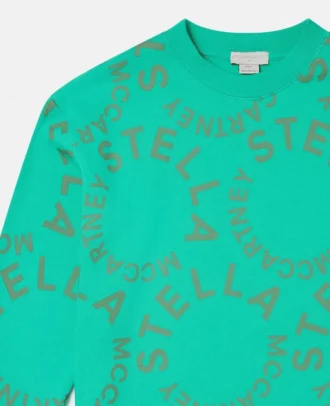 Sweatshirt med cirkulärt logo