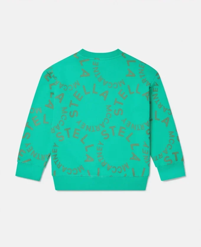 Sweatshirt med cirkulärt logo