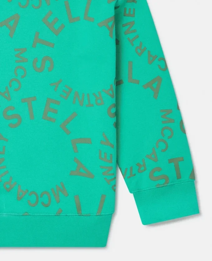Sweatshirt med cirkulärt logo