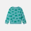 Sweatshirt med grodprint och rund hals