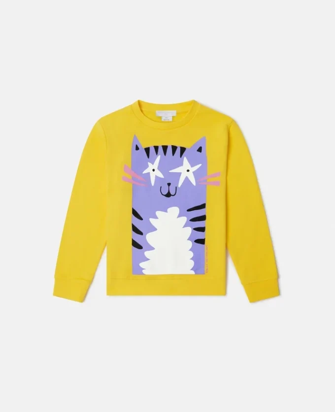 Sweatshirt med kattmotiv Sweatshirt med kattmotiv