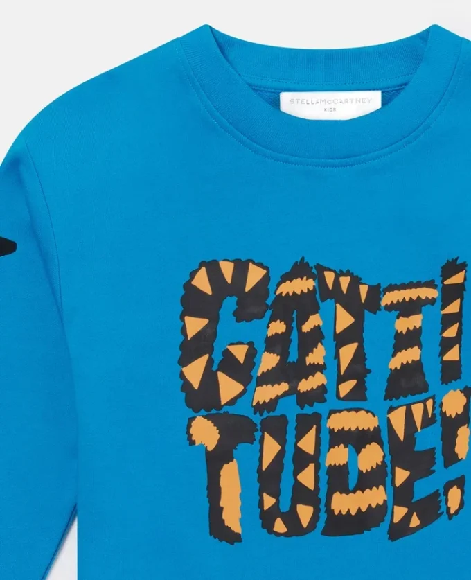 Sweatshirt med kattmotiv Sweatshirt med kattmotiv