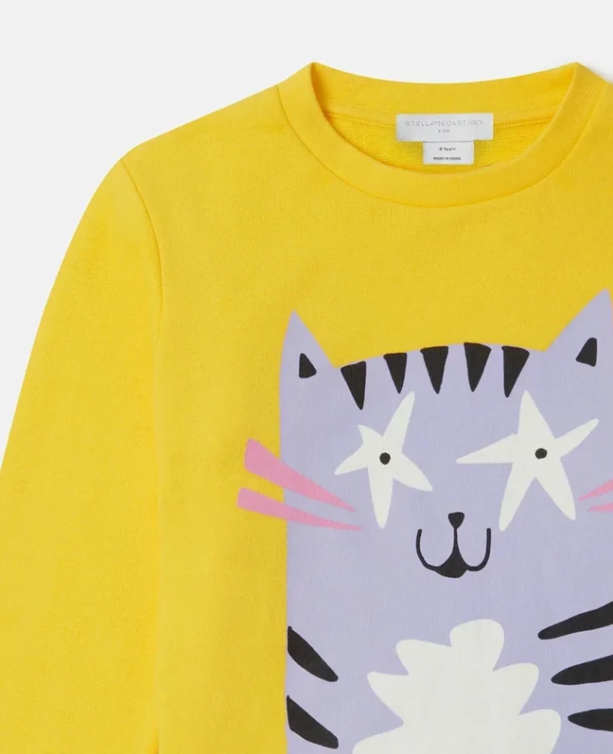 Sweatshirt med kattmotiv Sweatshirt med kattmotiv