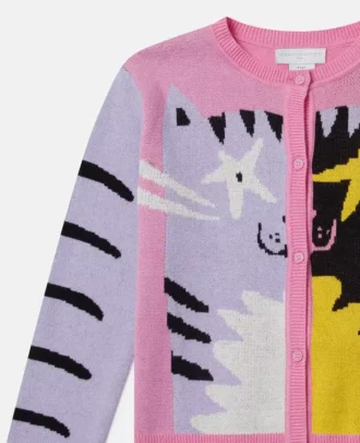 Sweatshirt med kattmotiv