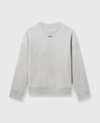 Sweatshirt med logotypsmycke