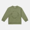 Sweatshirt med rund hals och grafiskt logo-broderi Sweatshirt med rund hals och grafiskt logo-broderi