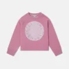 Sweatshirt med rund hals och grafiskt logo-broderi Sweatshirt med rund hals och grafiskt logo-broderi