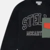 Sweatshirt med rund hals och grafiskt logo-broderi Sweatshirt med rund hals och grafiskt logo-broderi
