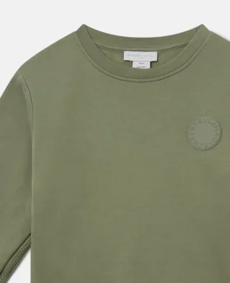 Sweatshirt med rund hals och logomedaljong Sweatshirt med rund hals och logomedaljong
