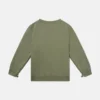 Sweatshirt med rund hals och logomedaljong