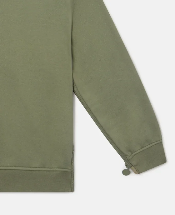 Sweatshirt med rund hals och logomedaljong